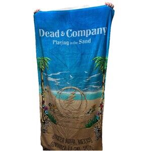 Dead & Co  Beach Towel Jan 17-20, 2019 Playing in the Sand, Riviera Maya, MX EUC